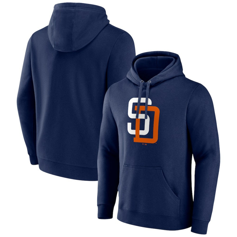 San Diego Padres Cooperstown Collection Pullover Hoodie - Navy Hoodies
