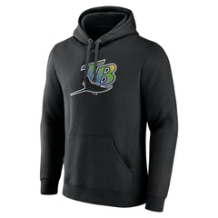 Tampa Bay Rays Cooperstown Collection Pullover Hoodie - Black Hoodies