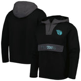 Cleveland Guardians Levelwear Ruckus Quarter-Zip Hoodie - Black Hoodies