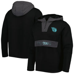 Cleveland Guardians Levelwear Ruckus Quarter-Zip Hoodie - Black Hoodies