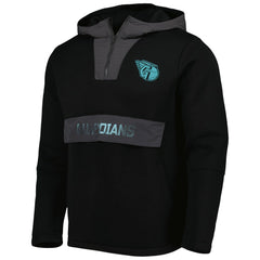 Cleveland Guardians Levelwear Ruckus Quarter-Zip Hoodie - Black Hoodies