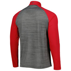 St. Louis Cardinals Levelwear Vandal Raglan Quarter-Zip Top - Heather Gray Tops