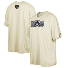 Las Vegas Raiders New Era 2023 NFL Draft Big & Tall T-Shirt Cream