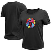 Baltimore Orioles New Era Women's 2023 City Connect Cap Logo T-Shirt - Black T-shirts