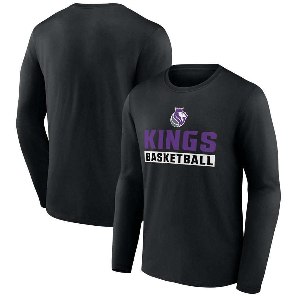 Sacramento Kings Let's Go Long Sleeve T-Shirt Black