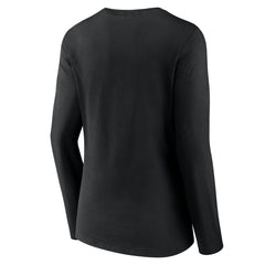 Miami Heat Women's Tumble V-Neck Long Sleeve T-Shirt Black