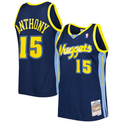 NBA Carmelo Anthony Denver Nuggets Hardwood Classics Swingman Jersey sale - Navy