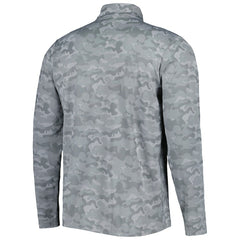Dallas Cowboys Antigua Brigade Throwback Quarter-Zip Top Gray