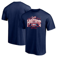 NHL Montreal Canadiens Hometown Collection Push Ahead T-Shirt - Navy