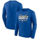 NHL Buffalo Sabres Covert Logo Long Sleeve T-Shirt - Royal