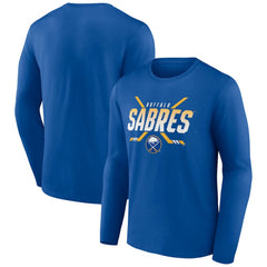 NHL Buffalo Sabres Covert Logo Long Sleeve T-Shirt - Royal