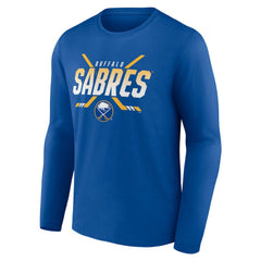 NHL Buffalo Sabres Covert Logo Long Sleeve T-Shirt - Royal