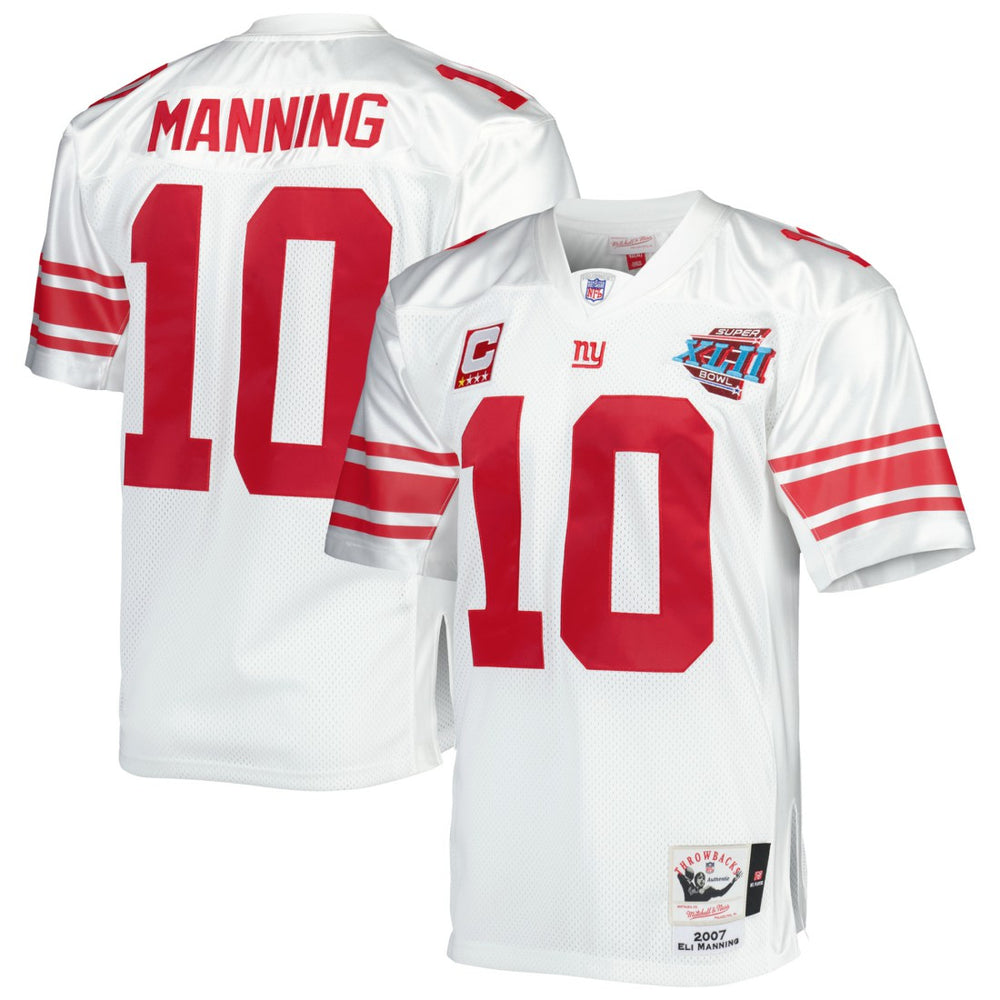 NFL Eli Manning New York Giants 2007 Authentic Throwback Retired Player Jersey - White on sale