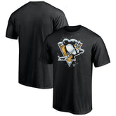NHL Pittsburgh Penguins Snow Logo T-Shirt - Black