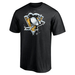 NHL Pittsburgh Penguins Snow Logo T-Shirt - Black