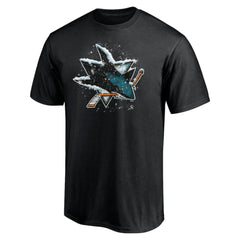 NHL San Jose Sharks Snow Logo T-Shirt - Black