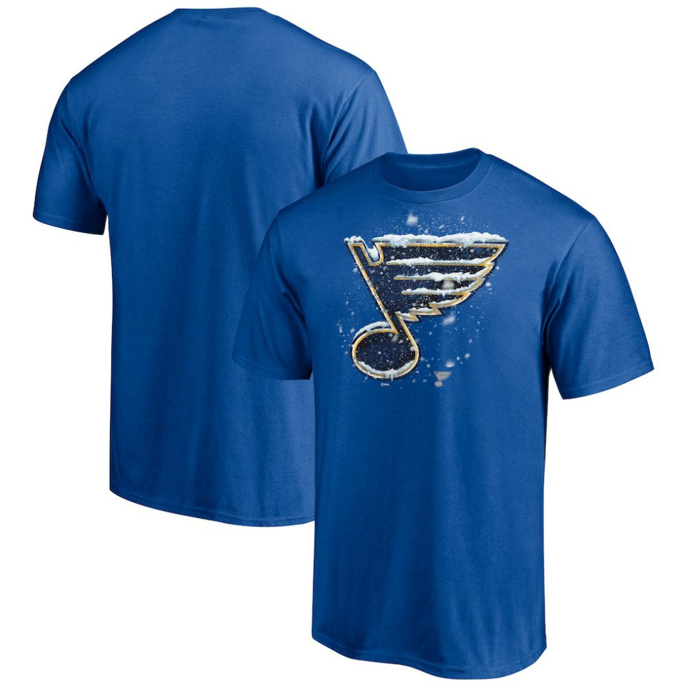 NHL St. Louis Blues Snow Logo T-Shirt - Blue