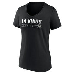 NHL Los Angeles Kings Women's Primary Play V-Neck T-Shirt - Black
