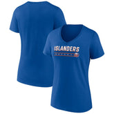 NHL New York Islanders Women's Primary Play V-Neck T-Shirt - Royal