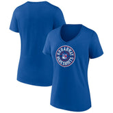 NHL New York Rangers Women's Active Edge V-Neck T-Shirt - Blue