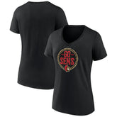 NHL Ottawa Senators Women's Active Edge V-Neck T-Shirt - Black