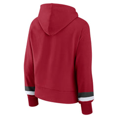 Tampa Bay Buccaneers Women's Over Under Pullover Hoodie Red