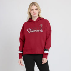 Tampa Bay Buccaneers Women's Over Under Pullover Hoodie Red