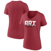 Arizona Cardinals Women's Back Home Again V-Neck T-Shirt Cardinal