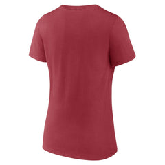Arizona Cardinals Women's Back Home Again V-Neck T-Shirt Cardinal