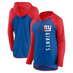 New York Giants Women's Forever Fan Full-Zip Hoodie Royal/Red