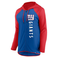 New York Giants Women's Forever Fan Full-Zip Hoodie Royal/Red