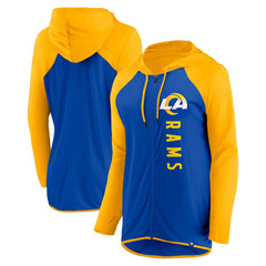 Los Angeles Rams Women's Forever Fan Full-Zip Hoodie Royal/Gold