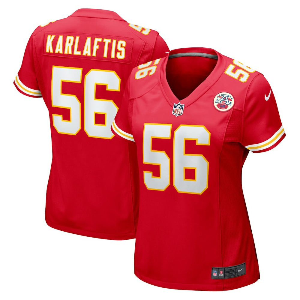 NFL George Karlaftis Kansas City Chiefs Women's Game Player Jersey - Red