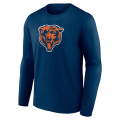 Chicago Bears Primary Team Logo Long Sleeve T-Shirt Navy