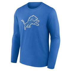 Detroit Lions Primary Team Logo Long Sleeve T-Shirt Blue