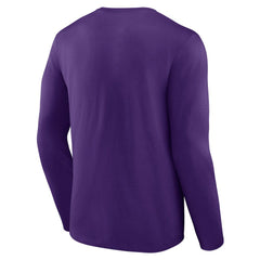 Minnesota Vikings Primary Team Logo Long Sleeve T-Shirt Purple