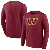 Washington Commanders Primary Team Logo Long Sleeve T-Shirt Burgundy
