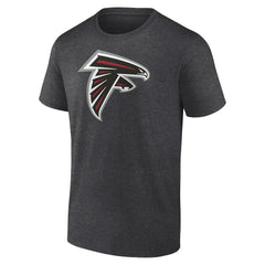 Atlanta Falcons Primary Logo T-Shirt Heather Charcoal