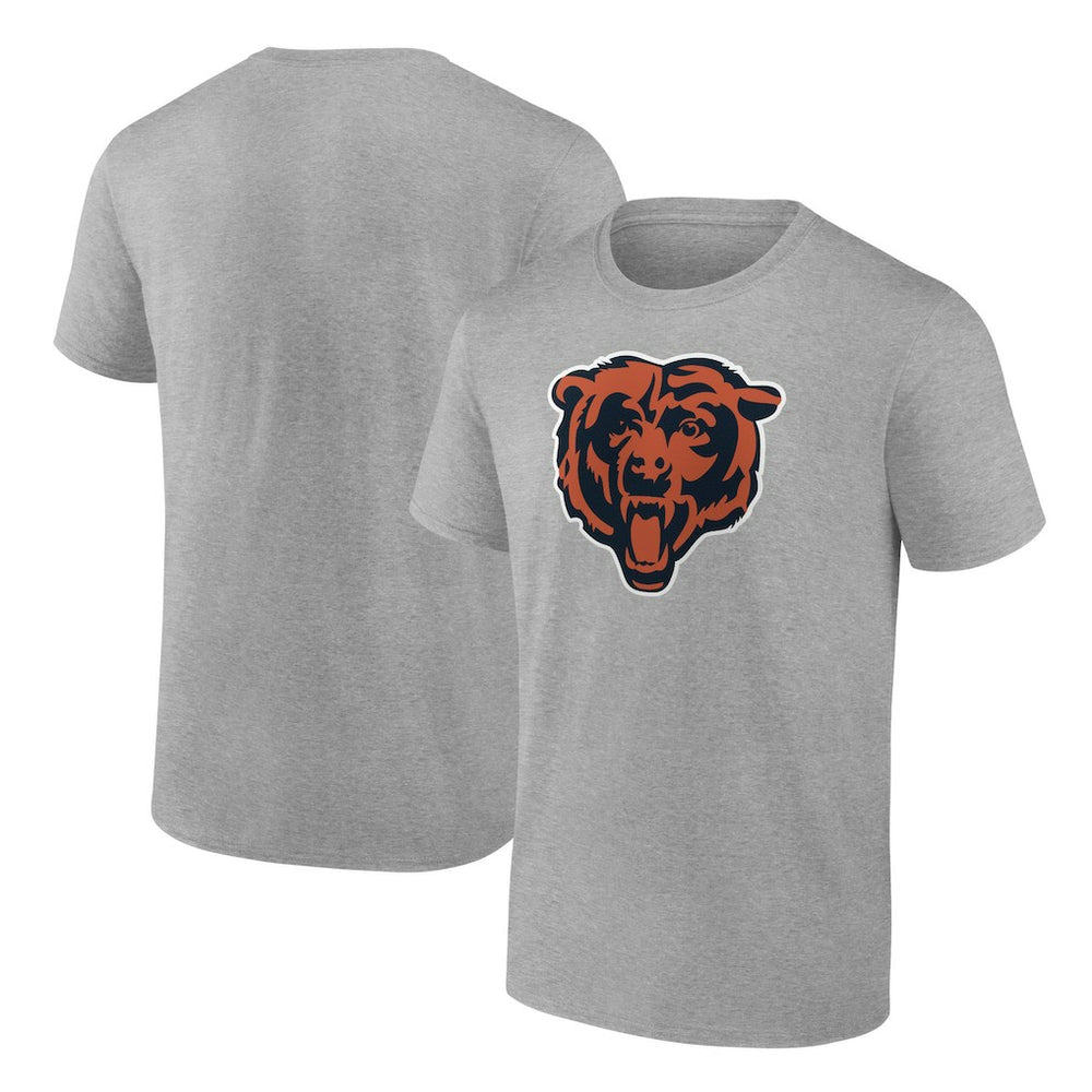 Chicago Bears Primary Logo T-Shirt Heather Gray