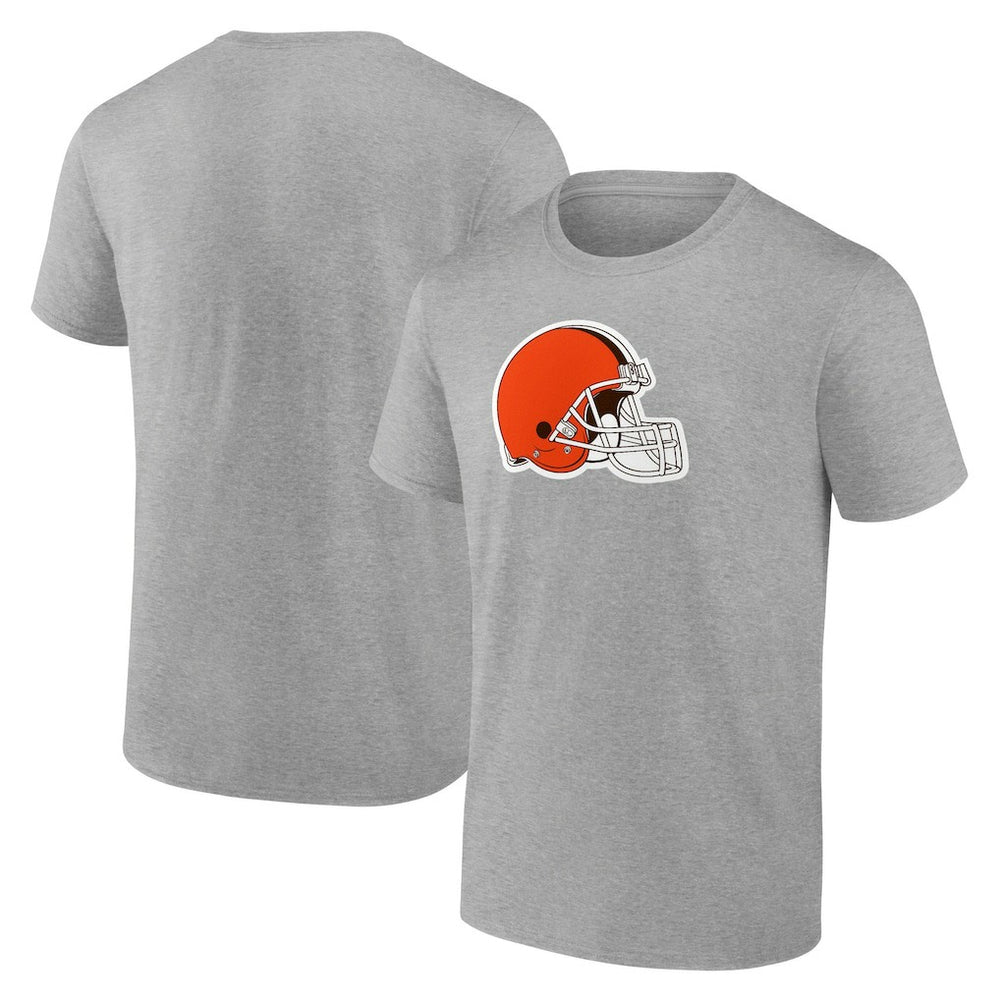 Cleveland Browns Primary Logo T-Shirt Heather Gray