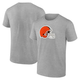 Cleveland Browns Primary Logo T-Shirt Heather Gray