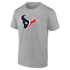 Houston Texans Primary Logo T-Shirt Heather Gray