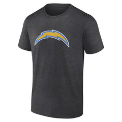 Los Angeles Chargers Primary Logo T-Shirt Heather Charcoal