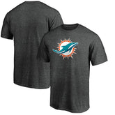 Miami Dolphins Primary Logo T-Shirt Heather Charcoal