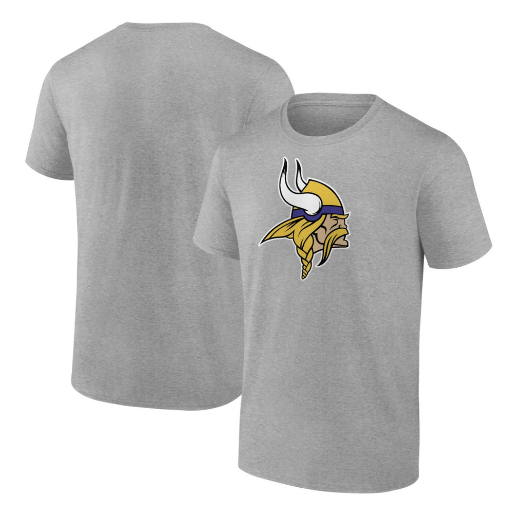 Minnesota Vikings Primary Logo T-Shirt Heather Gray