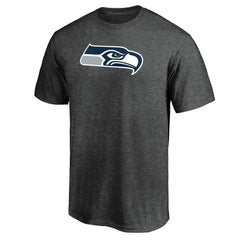 Seattle Seahawks Primary Logo T-Shirt Heather Charcoal