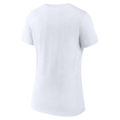 Denver Broncos Women's Primary Team Logo V-Neck T-Shirt White
