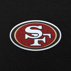 San Francisco 49ers Antigua Victory Chenille Pullover Hoodie Black