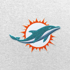 Miami Dolphins Antigua Victory Chenille Pullover Hoodie White