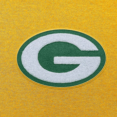 Green Bay Packers Antigua Victory Chenille Pullover Hoodie Gold